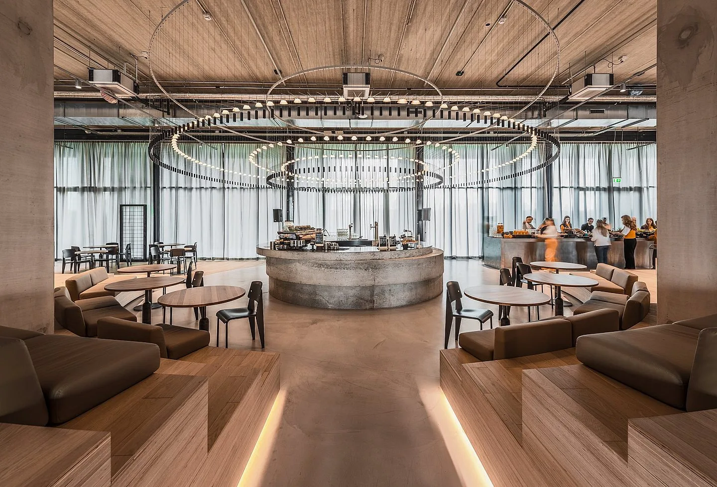01 ACE Bar Concrete Bar Converstation Pit Zitkuil Amsterdam Teo Krijgsman office interior design TANK Tommy Kleerekoper Sanne Schenk