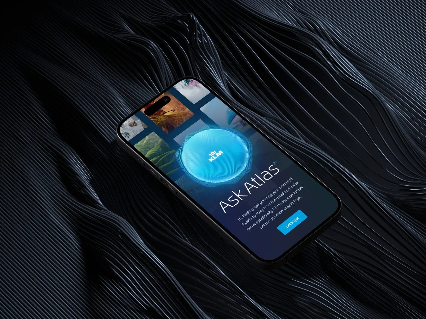 KLM ai mockup iphone